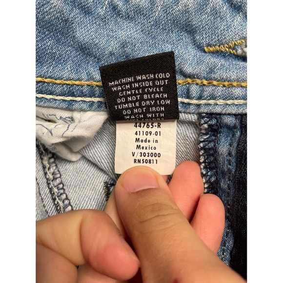 Vintage Anchor Blue Jeans Womens 13R Bell Bottom Flare Low Rise Denim Hip Pop‎ - Picture 5 of 13